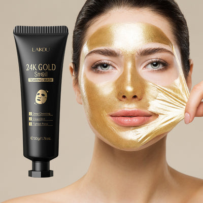 Masque Hydratant à Peeling en Feuille d'Or