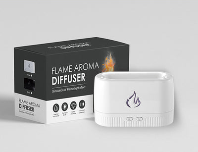 Diffuseur d'Aromathérapie à Lumière Simulée de Flamme